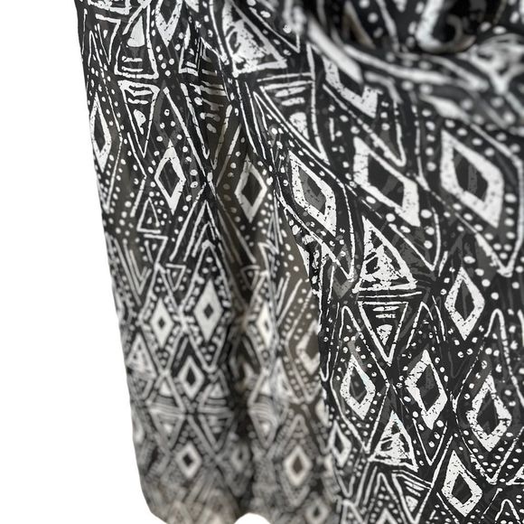 Forever 21 floral maxi skirt black sheer skirt Side Slit - Picture 5 of 7